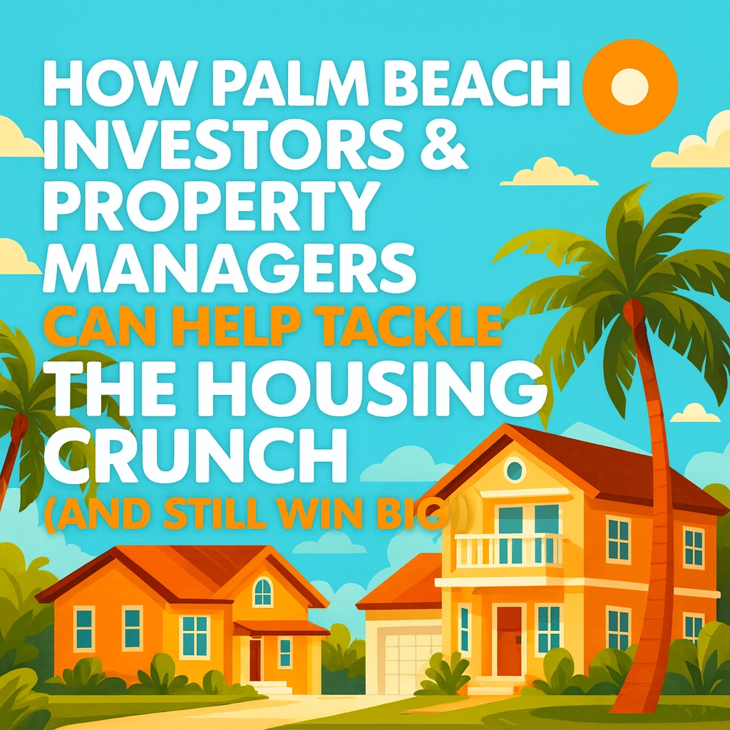 How Palm Beach Investors & Property Managers Can Help Tackle the Housing Crunch (and Still Win Big!)